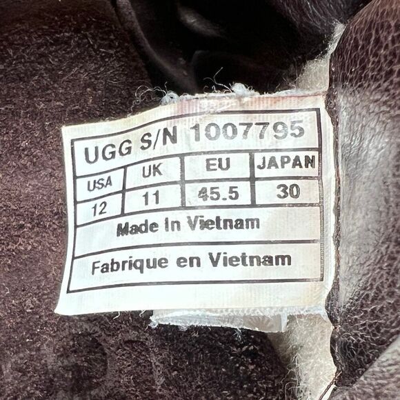 UGG Barrington Boots Men's‎ 12 Brown Leather Waterproof Insulated Outdoor Winter - Picture 15 of 15